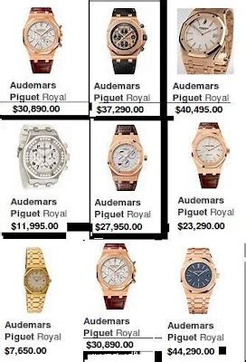 audemars piguet price list